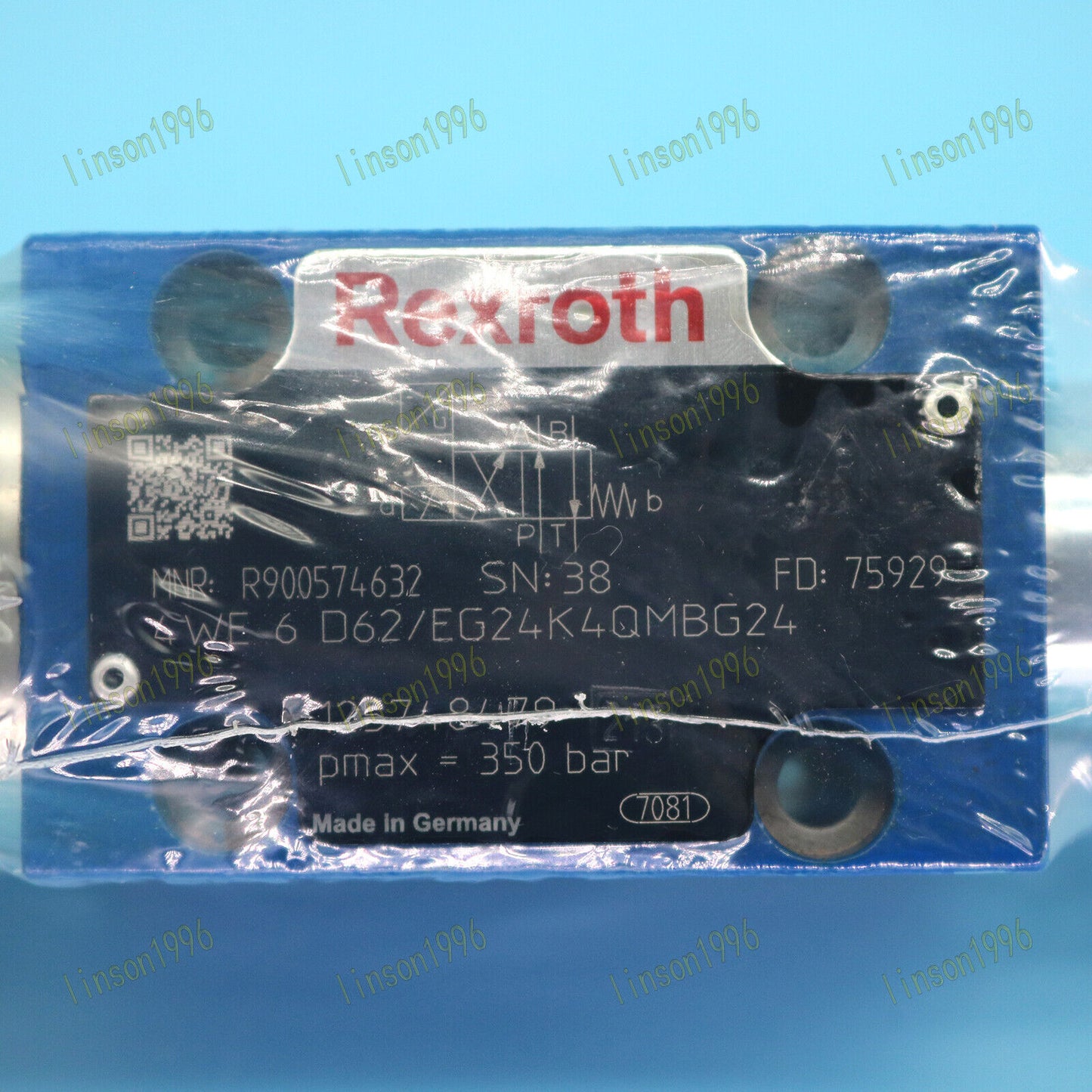 1PC Rexroth 4WE6D62/EG24K4QMBG24 R900574632 High-Pressure Relief Valve with Advanced Sealing Technology - REXROTH