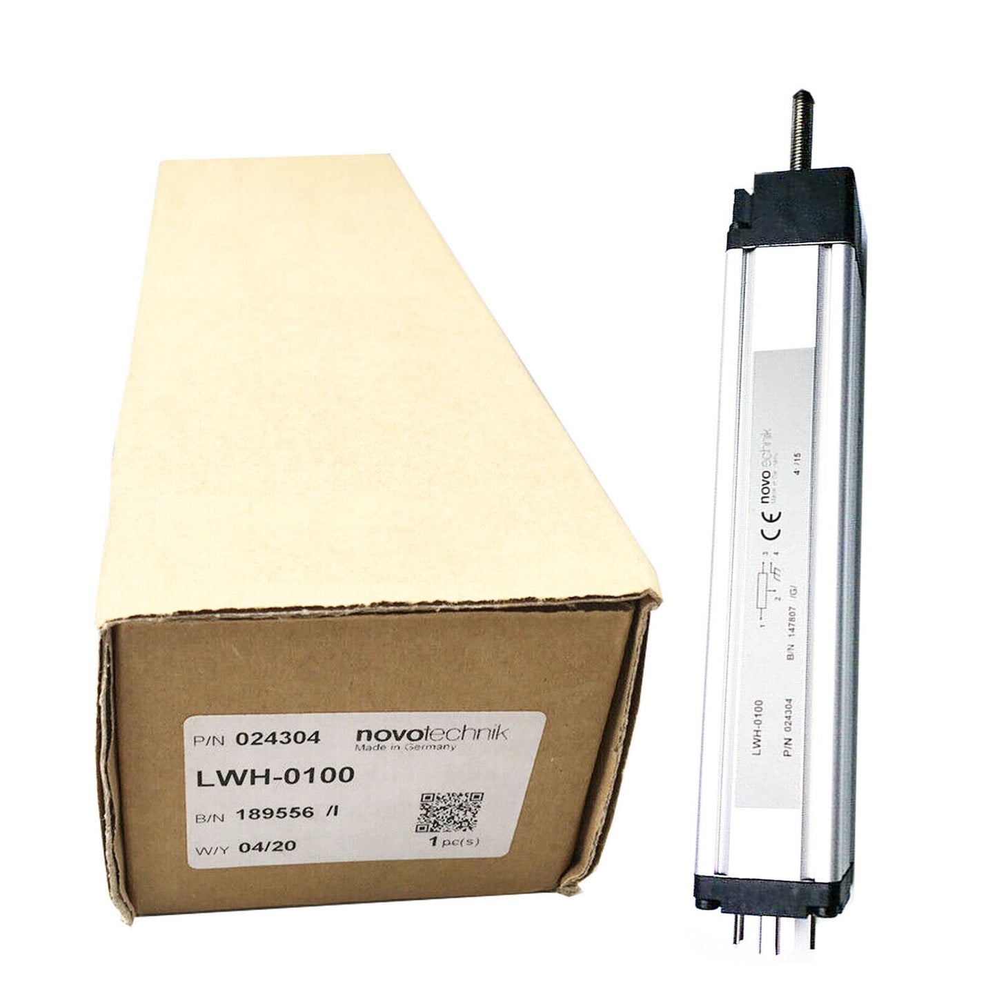 Novotechnik Position Transducer LWH100 - Position Sensor with 3kΩ Resistance, 100mm Mounting - NOVOTECHNIK
