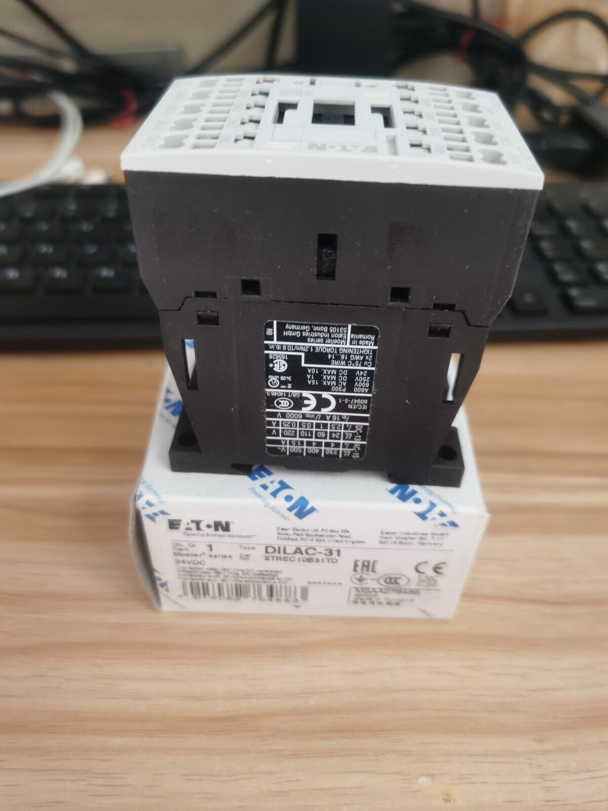 new 1PCS Eaton Moeller DILAC-31 XTREC10B31TD DC Contactor 24VDC - EATON MOELLER