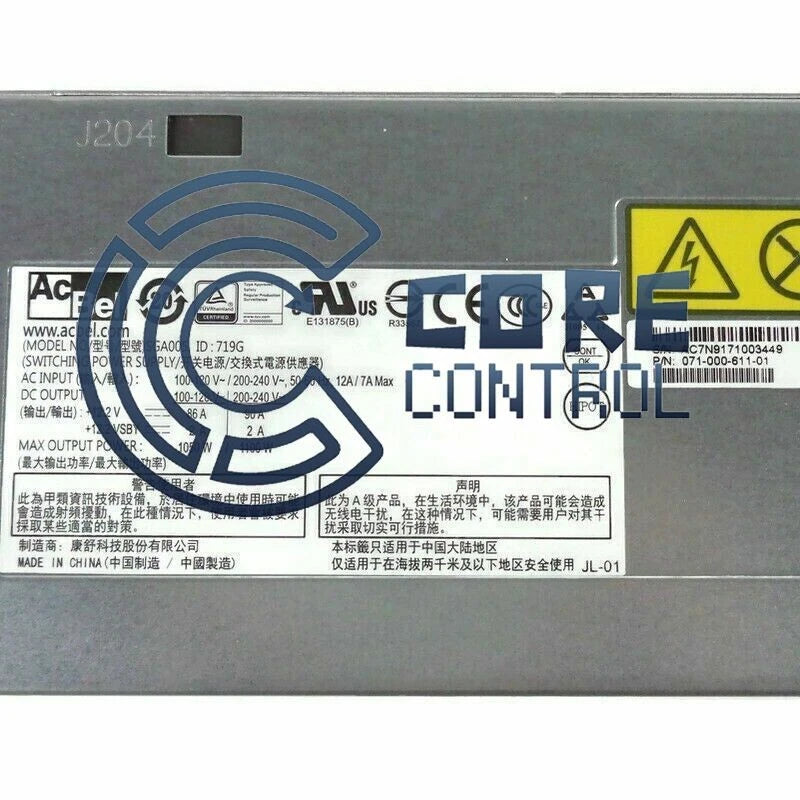 EMC 071-000-611-01 AcBel SGA005 1100W Switching Power Supply Unity 300F