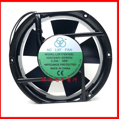 AC LXF FAN LXF-17251HSL 220V/240V 0.23A 38W Cooling Fan
