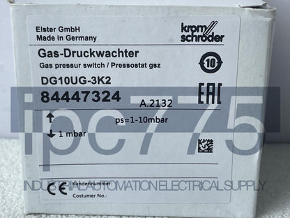 Krom Schroder Pressure Switch DG10UG-3K2 - KROM SCHRODER