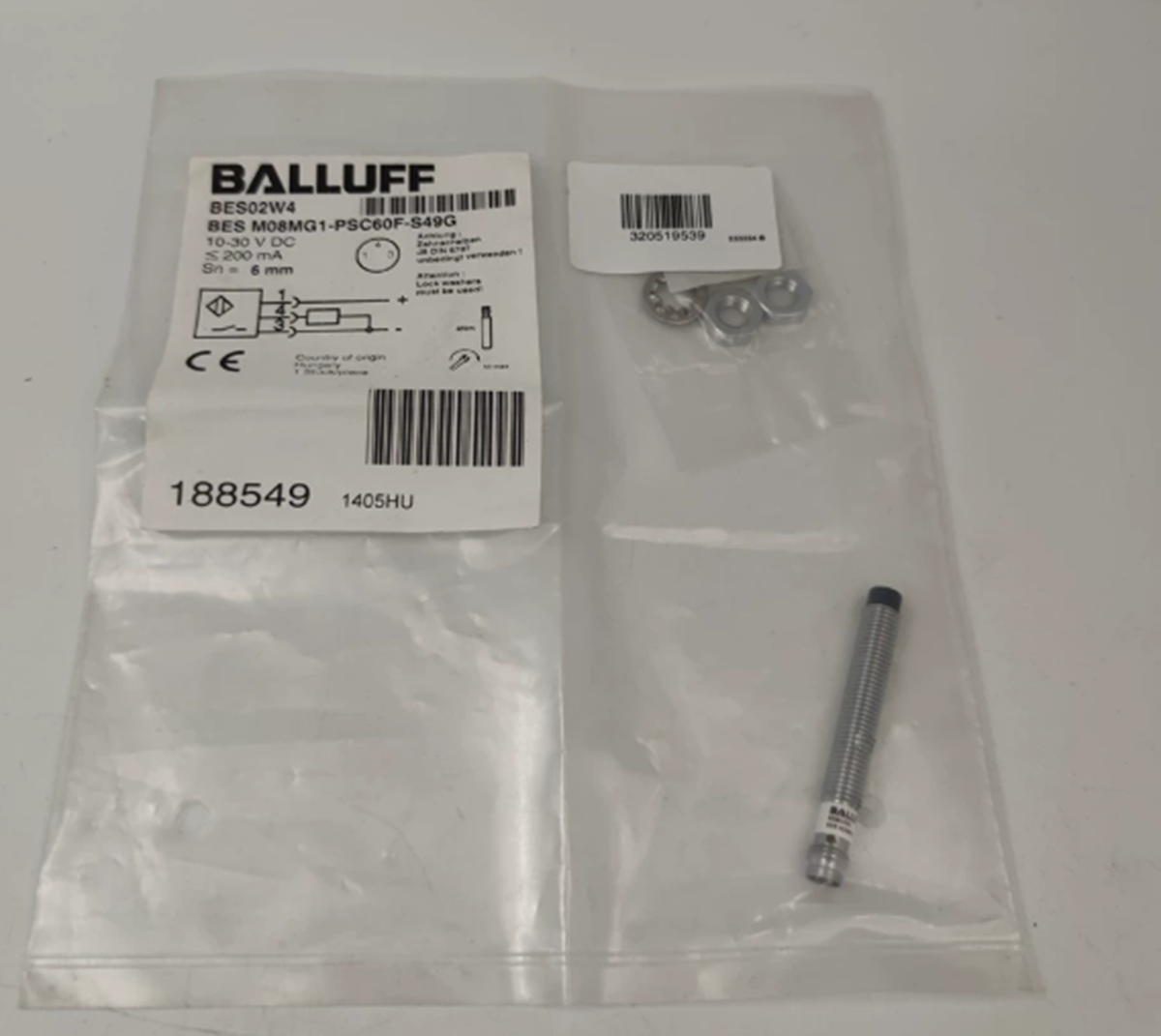 new  Balluff BES M08MG1-PSC60F-S49G Inductive Sensor