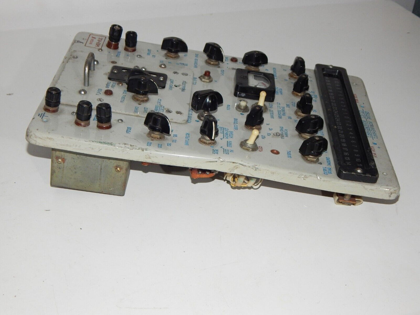 used Collectible Control Panel Module Russian Technology Aircraft Equipment ETI-69 - ETI