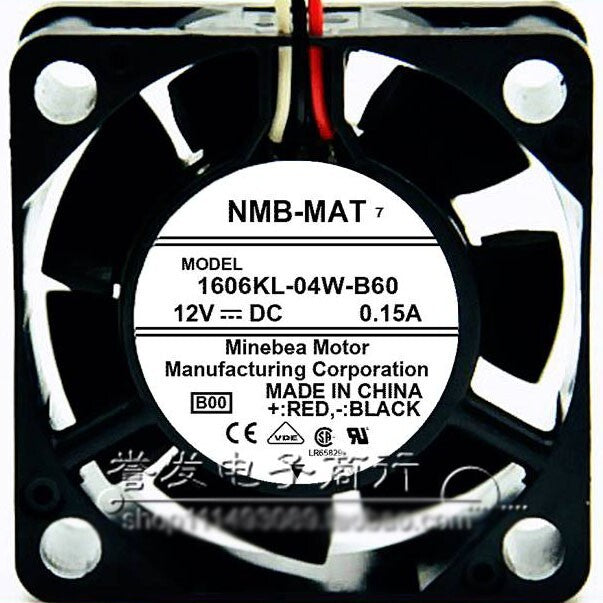 NMB 4015 12V 0.15A 1606KL-04W-B60 double ball cooling fan