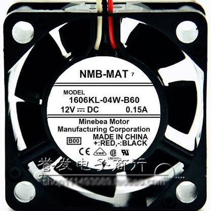 NMB 4015 12V 0.15A 1606KL-04W-B60 double ball cooling fan