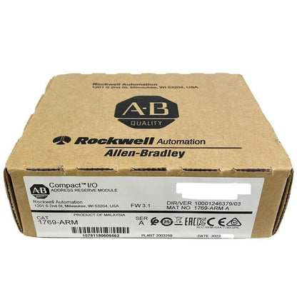 CompactLogix Address Reserve Module AB 1769 ARM - COMPACTLOGIX