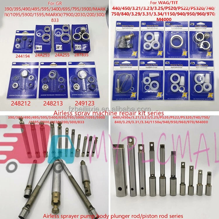 Airless Spray Lower Models Pump 250CC Body Repair Kit 25D237 for Xtreme X50