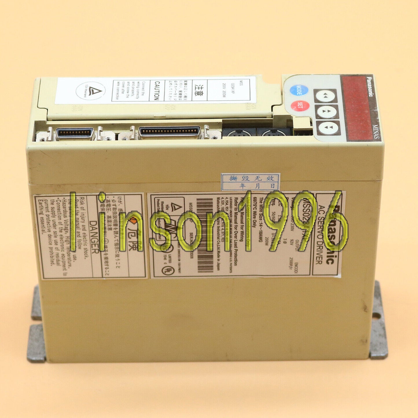 used Panasonic MSS023A1XP Servo Driver - PANASONIC