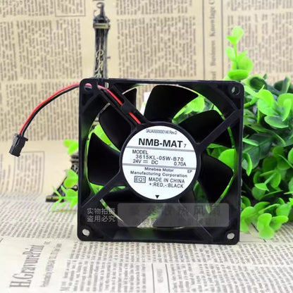 NMB 3615KL-05W-B70 DC24V 0.7A 2-Pin Inverter Inverter Cooling Fan