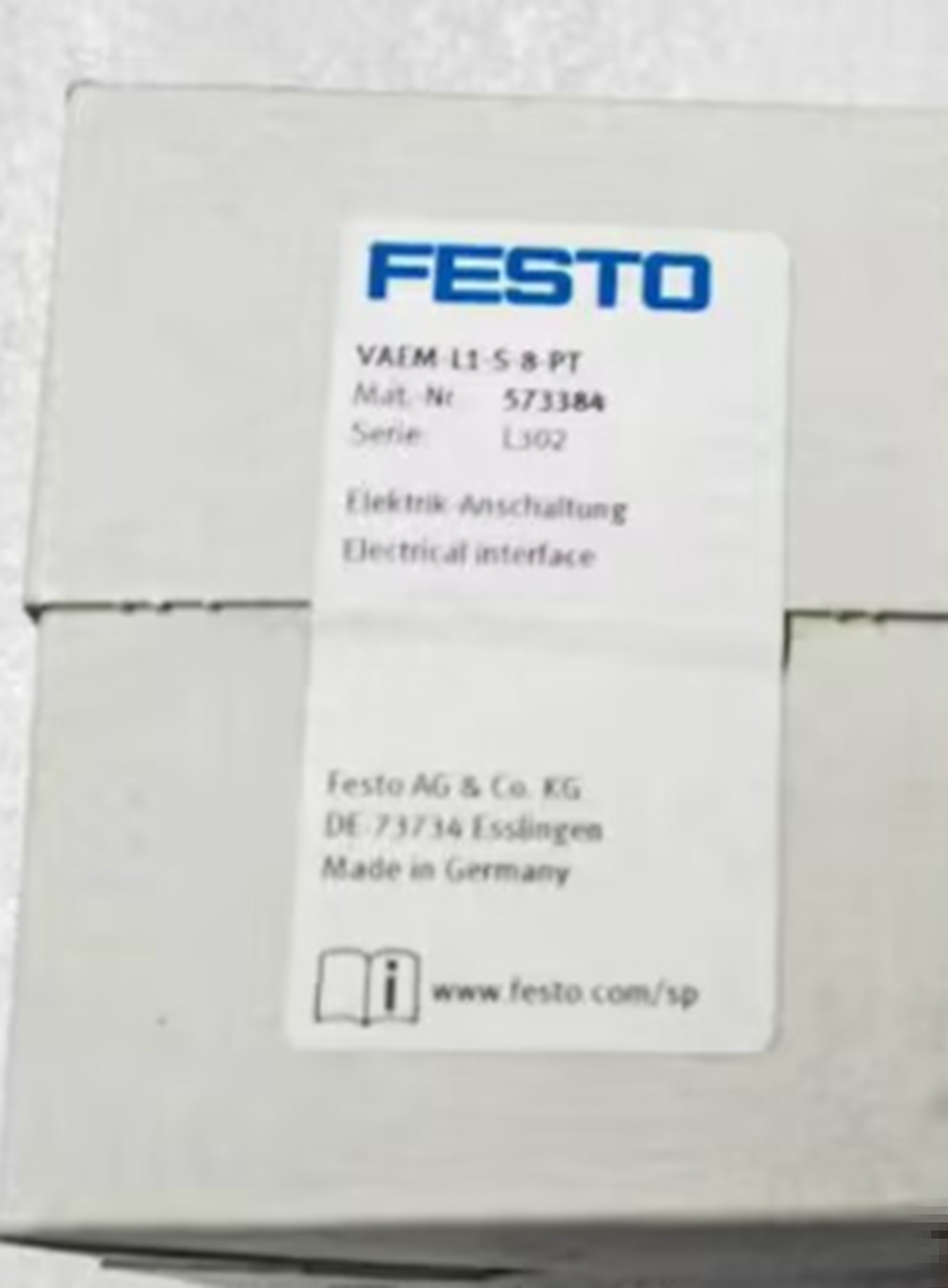 VAEM-L1-S-8-PT 573384 Electrical Interface – FESTO - FESTO