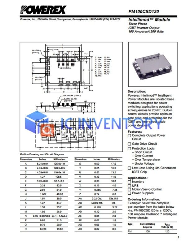 new 1PCS PM100CSD120 Module Supply Best Service Quality Guarantee - TECHPRO