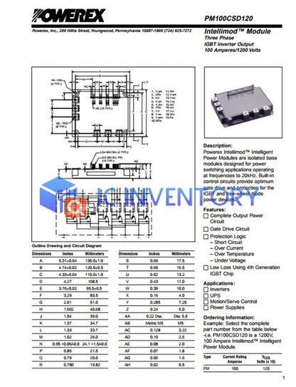new 1PCS PM100CSD120 Module Supply Best Service Quality Guarantee - TECHPRO