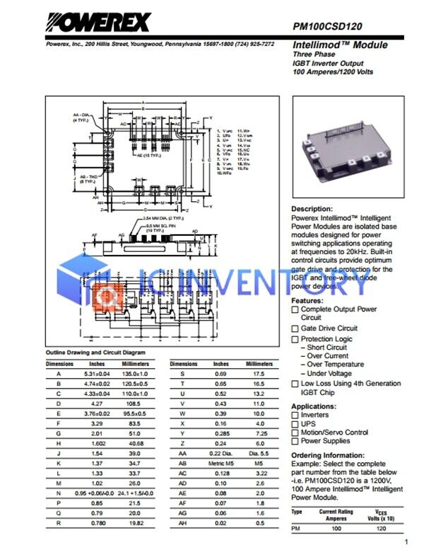 new 1PCS PM100CSD120 Module Supply   Best Service Quality Guarantee