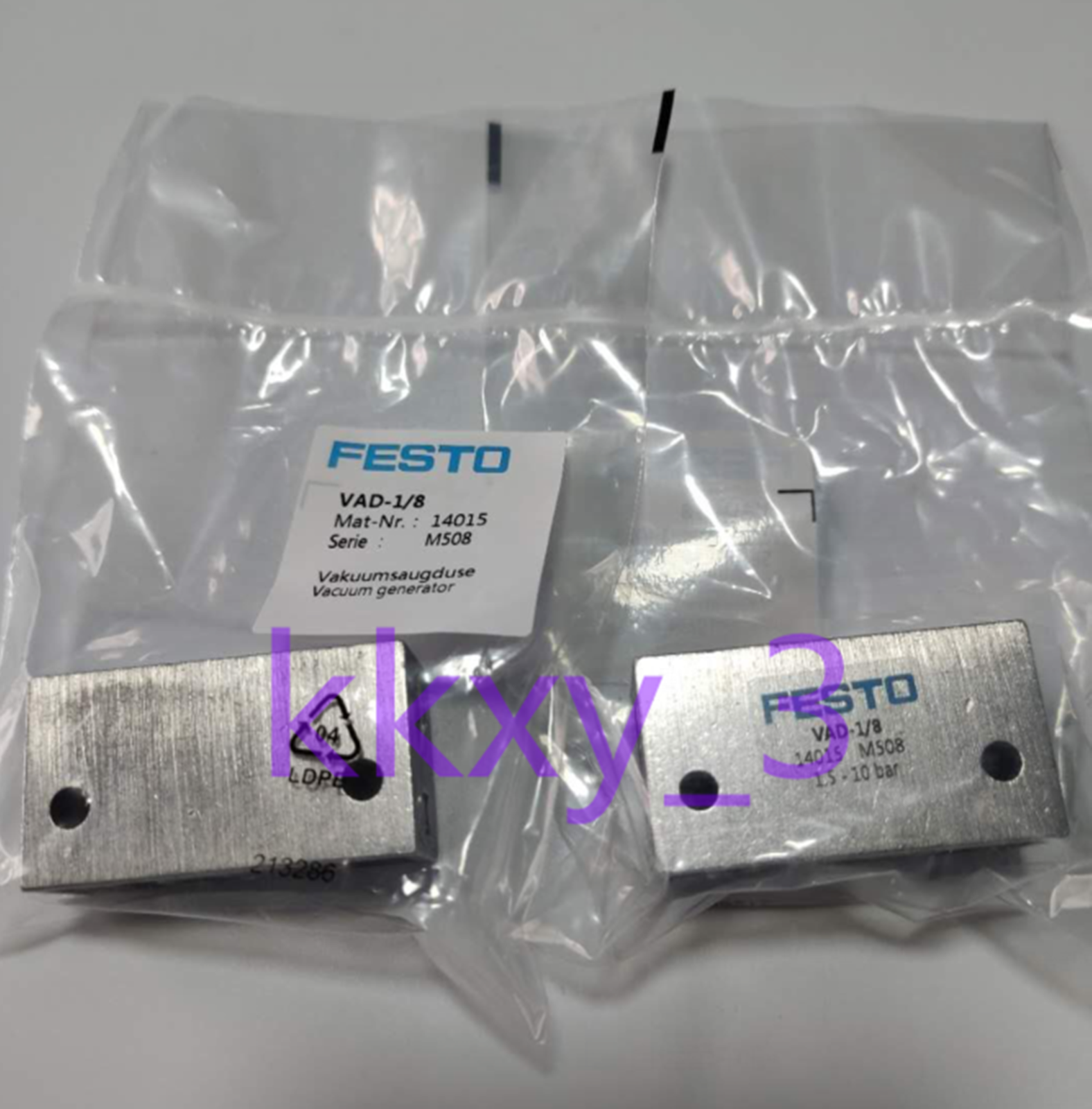 FESTO VAD-1/8 14015 Vacuum Ejector - FESTO