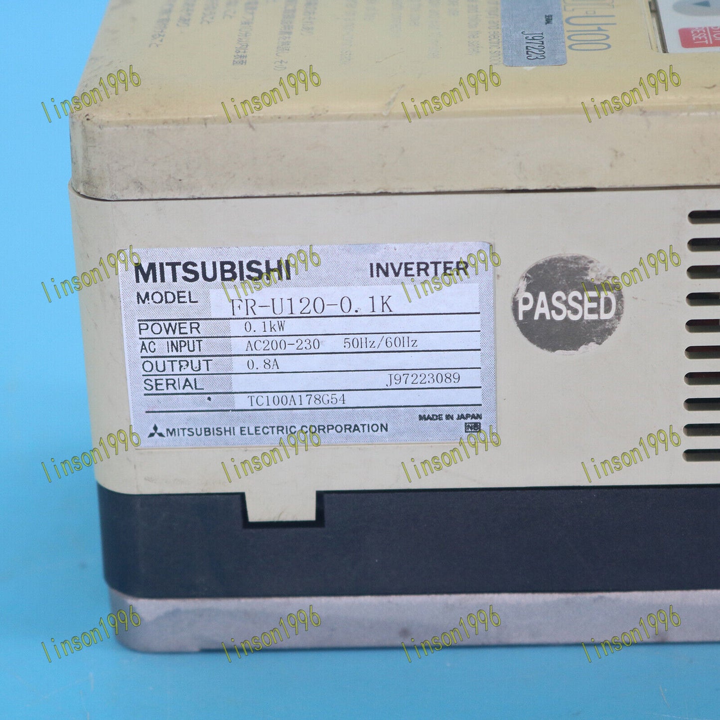 Mitsubishi FR-U120-0.1K Inverter Used - MITSUBISHI