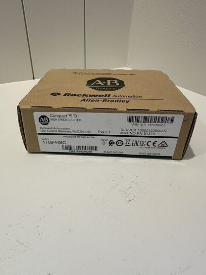 New Sealed AB 1769-HSC Ser CompactLogix High-Speed Counter Module - KOEED