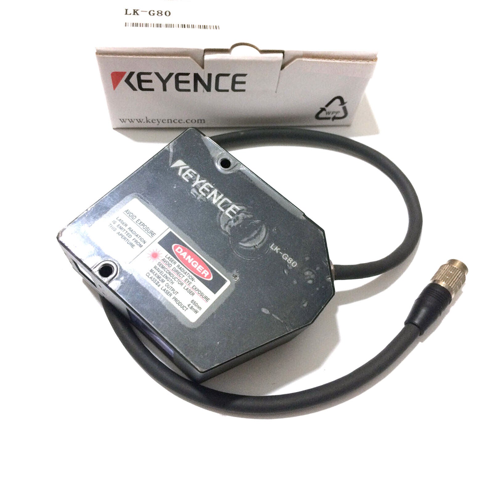 new Keyence LK-G80 High Speed High Accuracy CCD Laser Displacement Sensor Head Spot