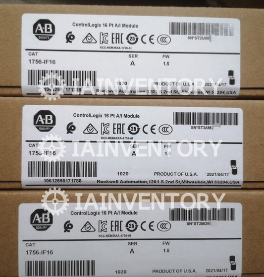 1-Piece New Allen-Bradley 1756-IF16 Next Day Air - ALLEN-BRADLEY