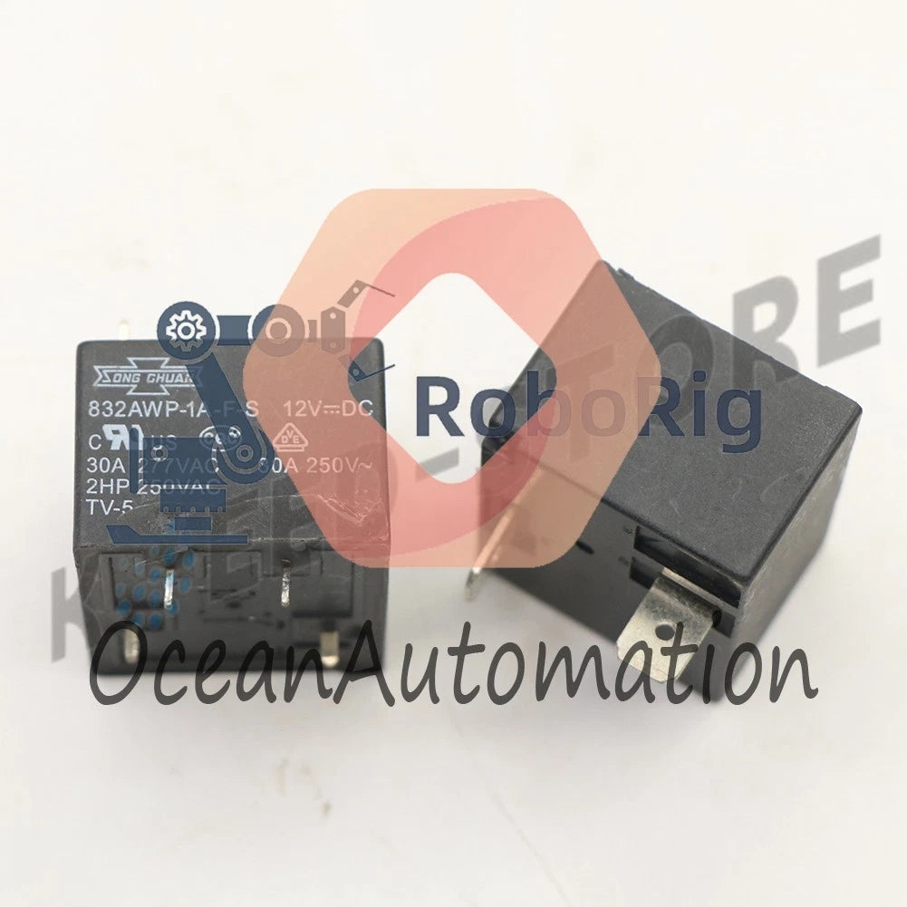 (10PCS) SONG CHUAN 832AWP-1A-F-S 12VDC Power Relay 4Pin 30A 277VAC