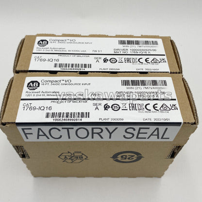 AB 1769-IQ16 CompactLogix 16 Pt 24VDC INPUT Module - New Factory Sealed - COMPACTLOGIX