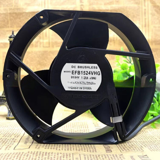 1 PCS  DELTA EFB1524VHG Fan 24V 1.70A 3wire 15*17*5CM F0P93