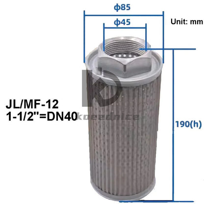 1X Suction Filter Oil Filter Hydraulic Filter Element JL/MF-02 MF-03 MF-04 MF-06