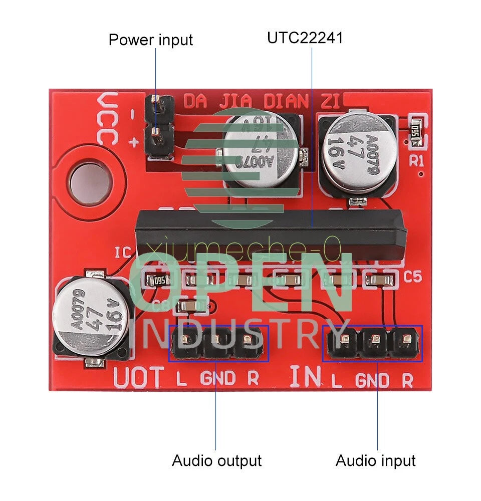DC5-12V ALC Preamp Amplifier Mini Magnetic Tape Deck Head Pre-amplifier Board M