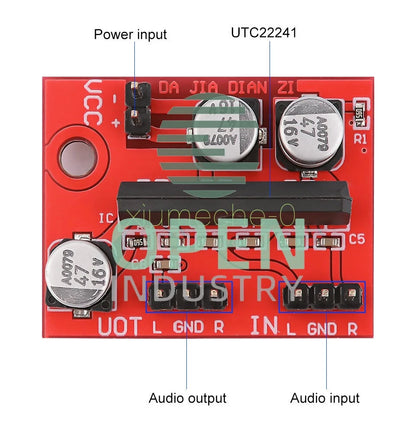 DC5-12V ALC Preamp Amplifier Mini Magnetic Tape Deck Head Pre-amplifier Board M