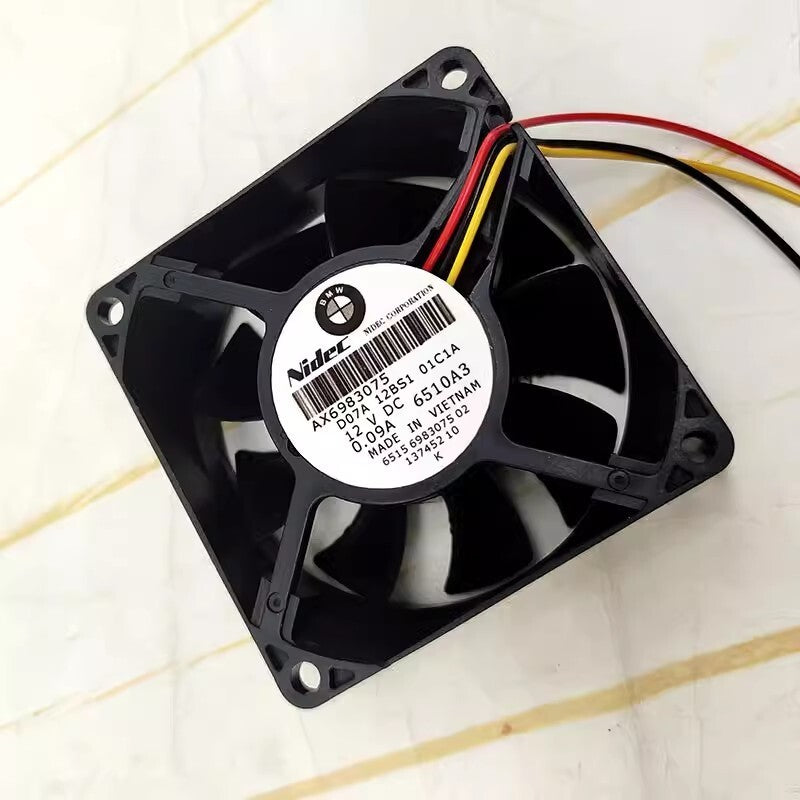 Nidec D07A-12BS1-01C1A 7025 DC12V 0.09A 7CM 3-Pin Silent CPU Cooling Fan