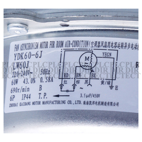 new Gree YDK60-6J Fan Motor 60W