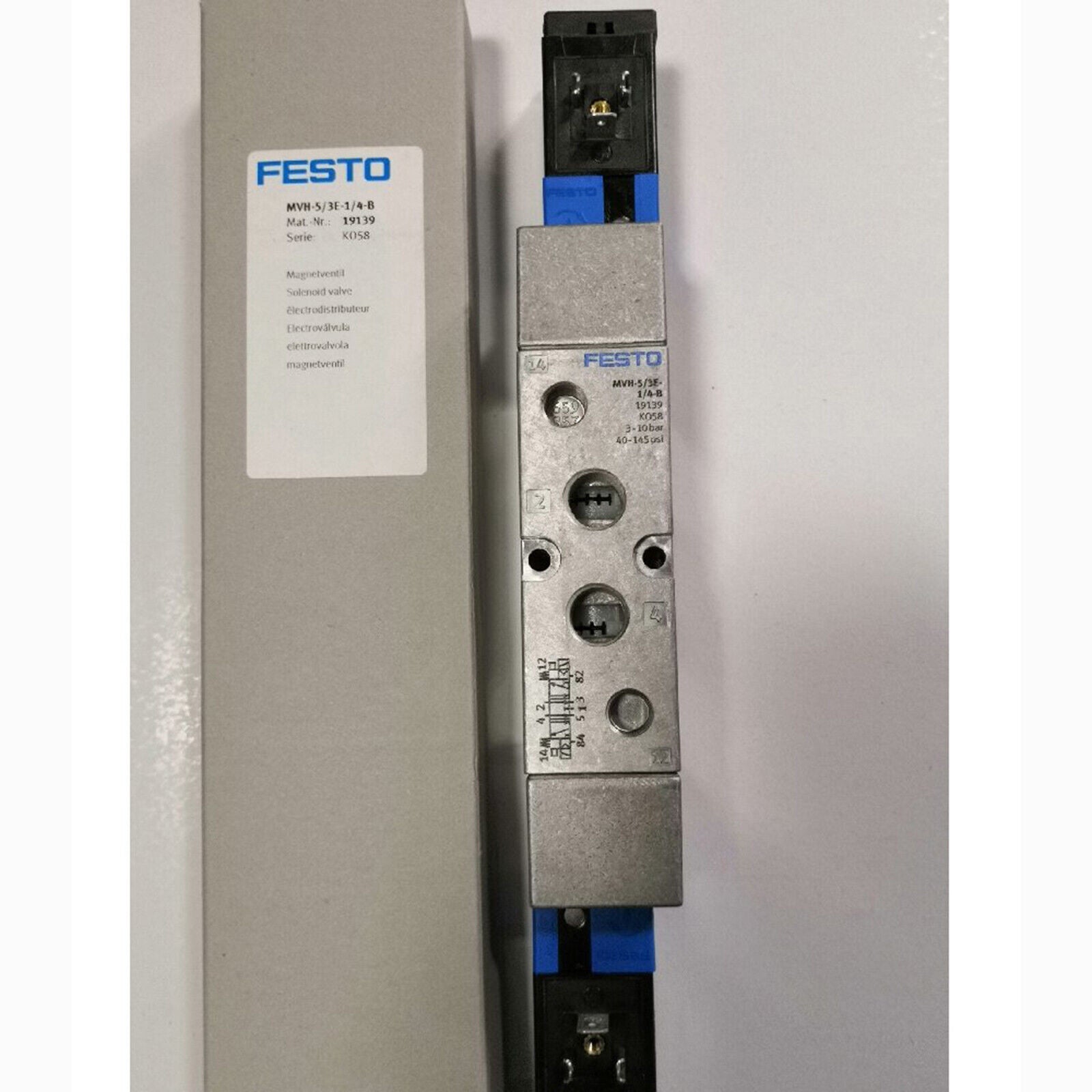 ONE FESTO MVH-5/3E-1/4-B Solenoid Valve - FESTO