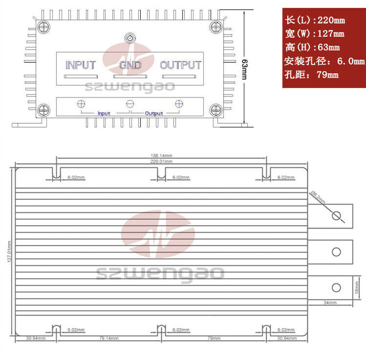 new 12V to 24V 40A 960W Booster Automotive High Power Converter DC-DC - POWERTECH SOLUTIONS