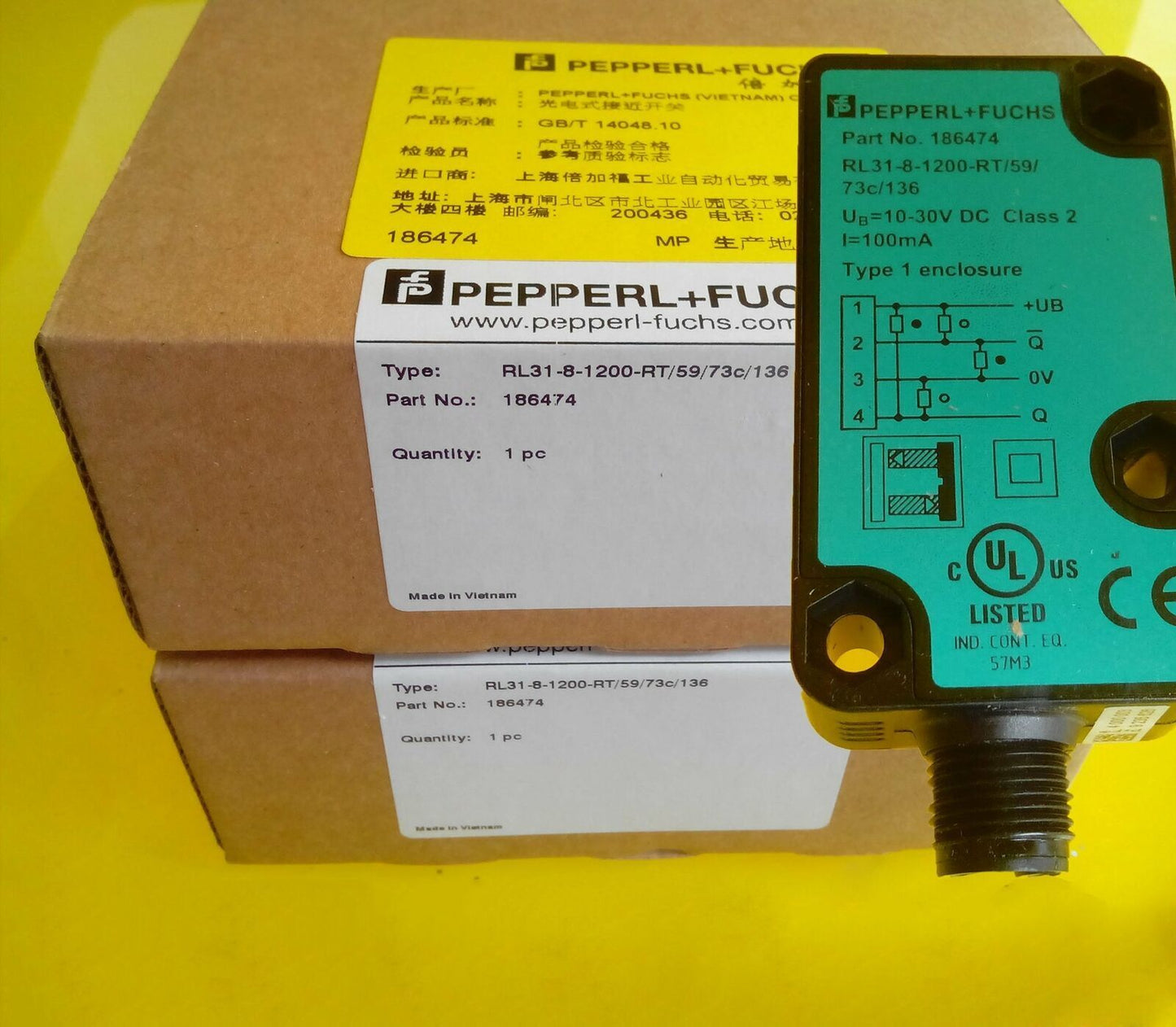 new For PEPPERL+FUCHS P+F RL31-8-1200-RT/59/73C/136 In Box - KOEED