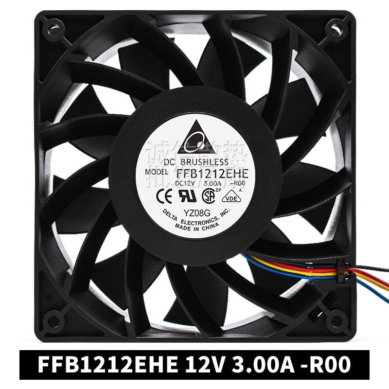 Delta FFB1212EHE DC12V 3.00A 12CM 4-Wire Inverter Cooling Fan