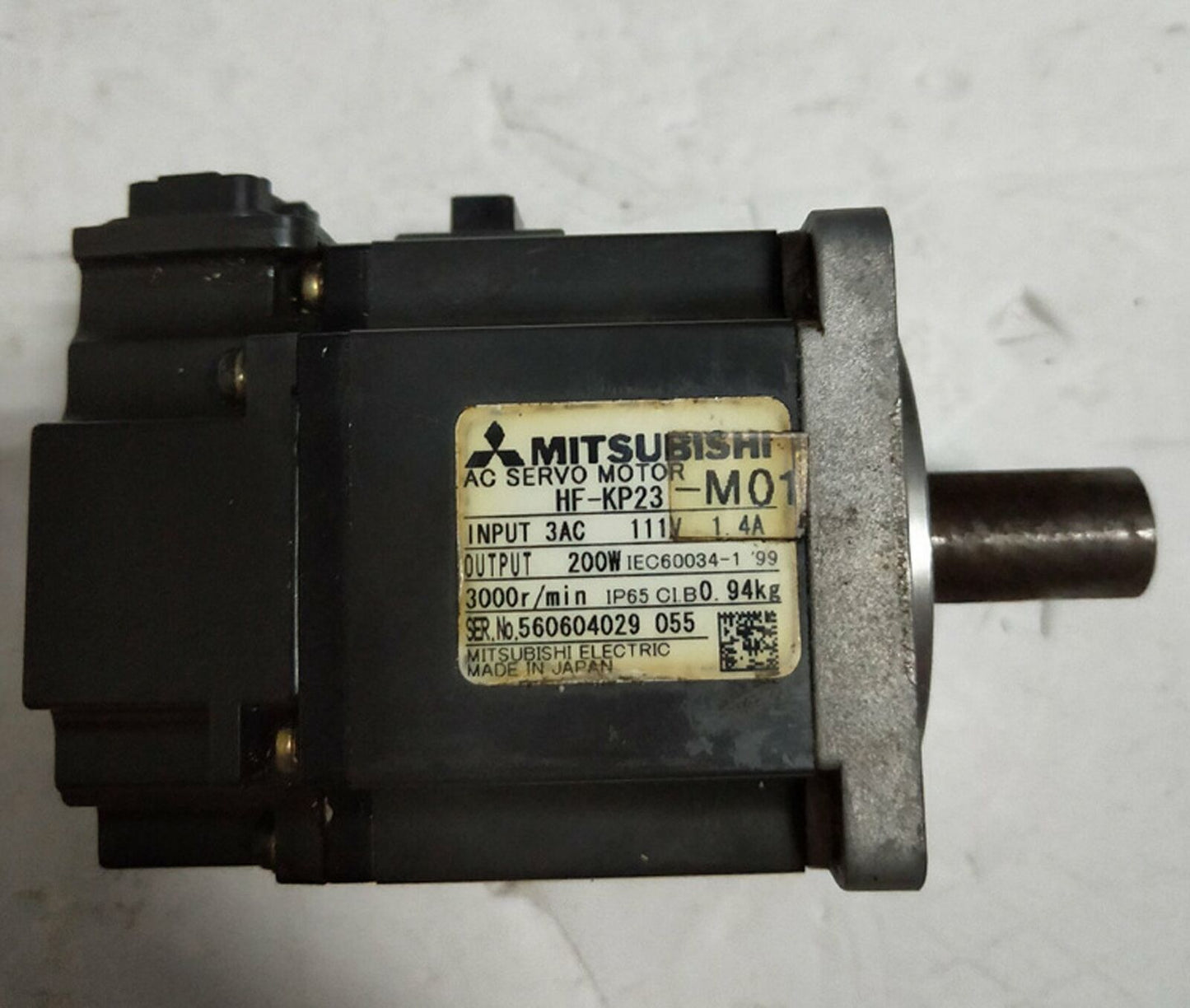 used ONE Mitsubishi servo motor HF-KP23-M01 – Tested Good Condition - ONE MITSUBISHI