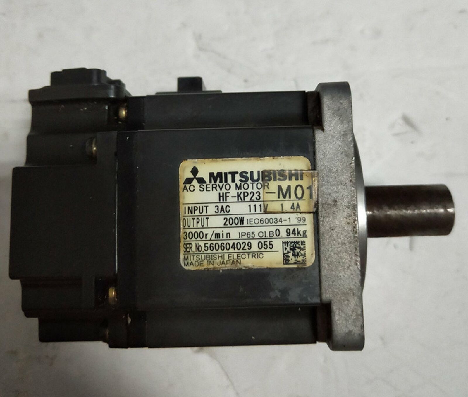 used ONE Mitsubishi servo motor HF-KP23-M01 – Tested Good Condition - ONE MITSUBISHI