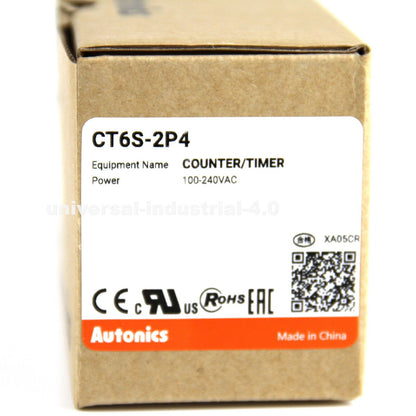AUTONICS CT6S-2P4 Counter Timer, Digital Timer, 2P4 Counter, Timer, 60 Month Functionality, Battery Powered, Easy to Use - AUTONICS
