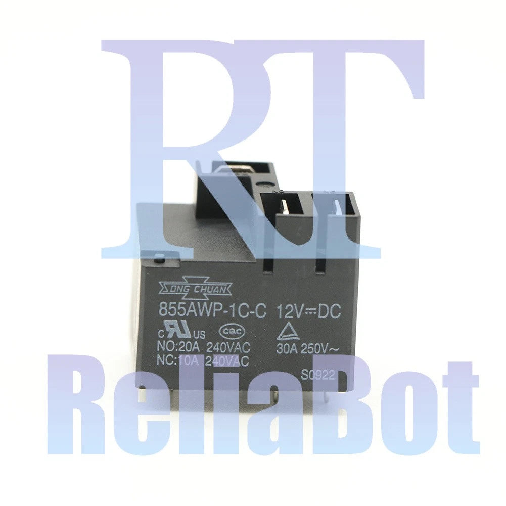 SONG CHUAN 855AWP-1C-C 12VDC Power Relay 12VDC 5Pin 20A 240VAC 10PCS