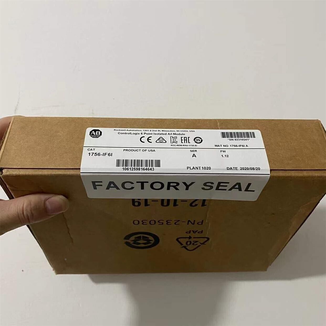 Sealed Allen-Bradley 1756-IF6I ControlLogix 6Point Isolated Module - ALLEN-BRADLEY