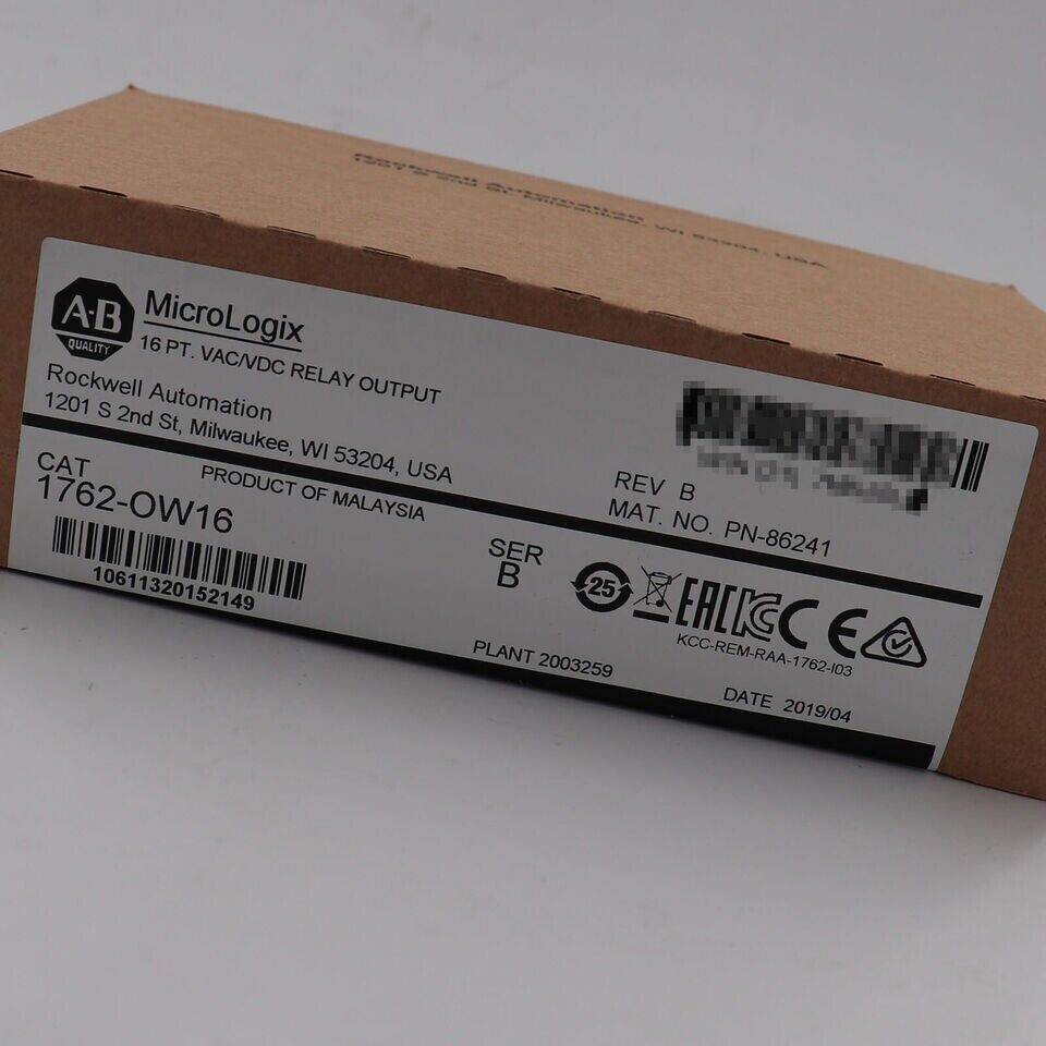 NEW AB MicroLogix 1762OW16 16 Point Relay Output Module for Industrial Automation - AB MICROLOGIX