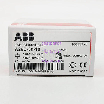ABB AC contactor A26D-30-10 110V Fast delivery 1PCS