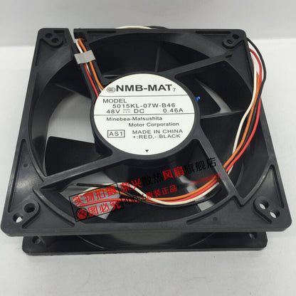 NMB 5015KL-07W-B46 12738 48V 0.46A 12.7CM temperature control cooling fan
