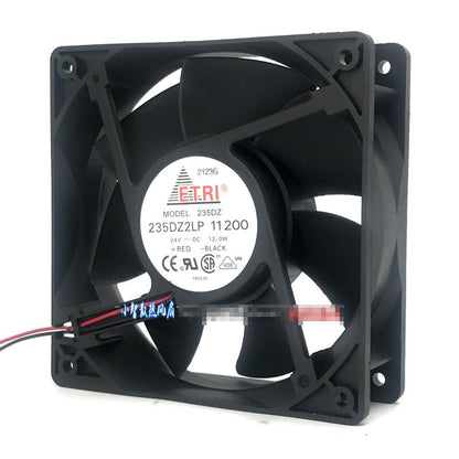 1pcs ETRI 235DZ2LP 11200 12038 12CM 24V 12.0W 2-wire inverter fan