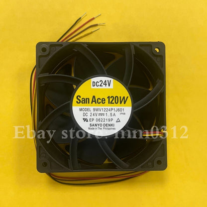 Sanyo 9WV1224P1J601 12038 24V 1.5A Waterproof Cooling Fan