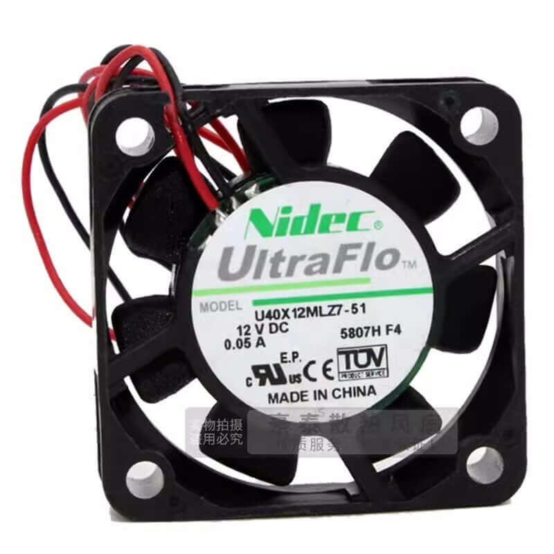new NIDEC U40X12MLZ7-51 4010 DC12V 0.05A 2-Wire Silent Cooling Fan
