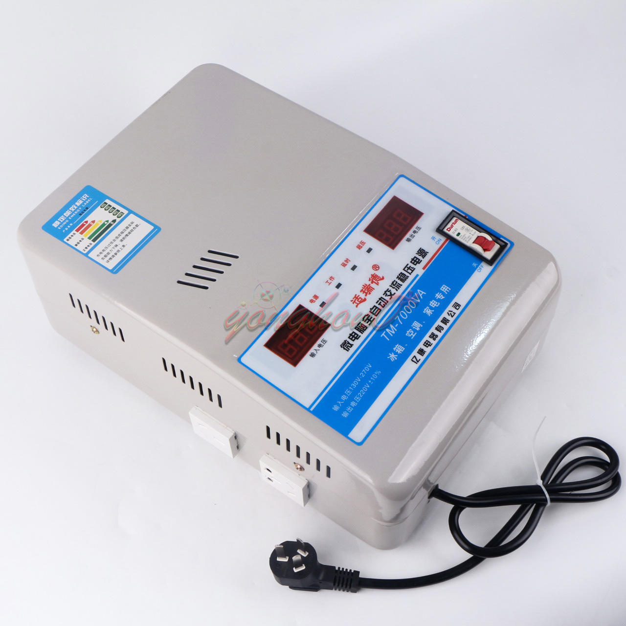 new 220V 7KW Automatic Voltage Stabilizer AC regulator Power Supply 120-270V - SIGMA