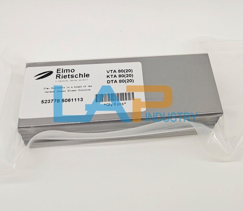 6PCS Carbon Vane Set for Rietschle Pump DTA80 KTA80 Models - UNKNOWN VENDOR