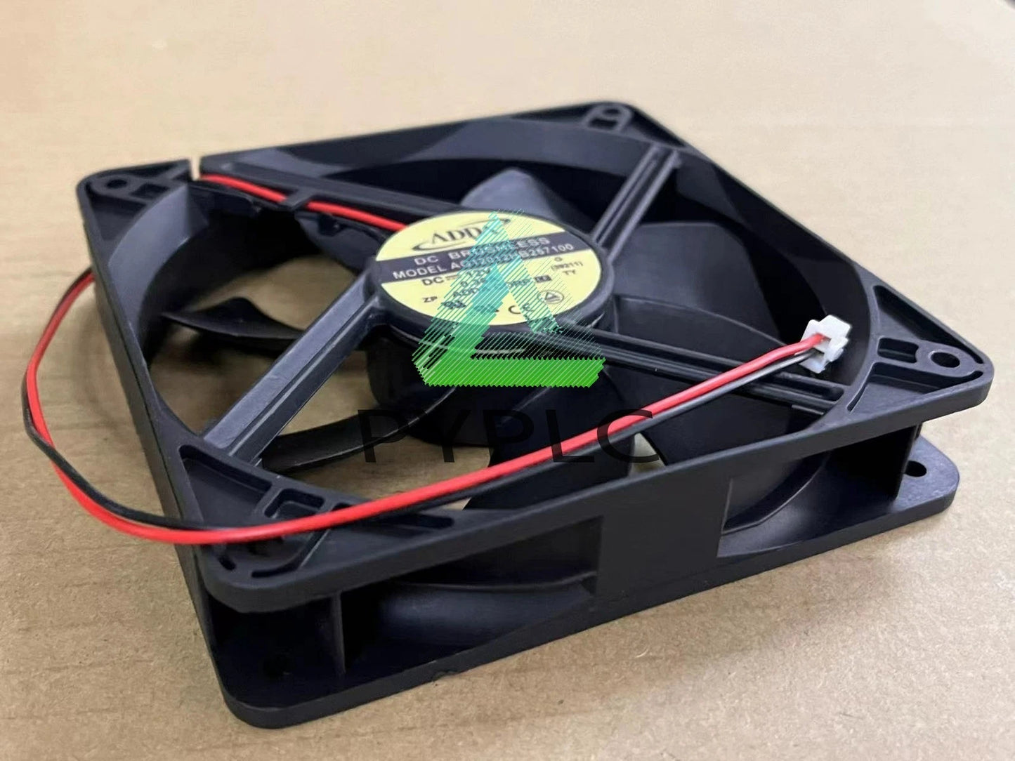 ADDA AG12012HB257100 12V 0.36A 12025 12cm 2-wire double ball cooling fan～