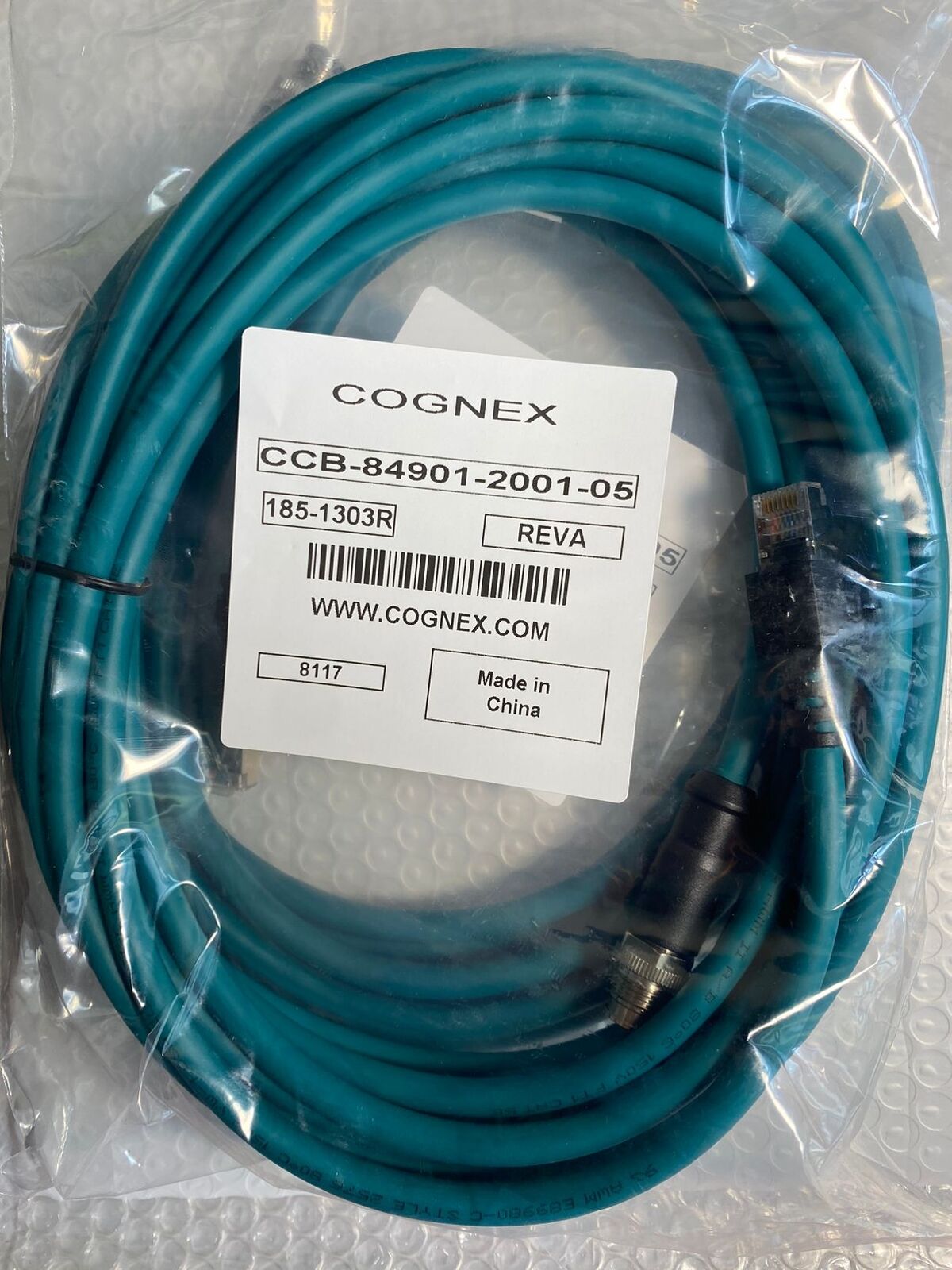 new 1pcs CCB-84901-2001-05 Cognex Code Reader Network Cable Power Cord 5M